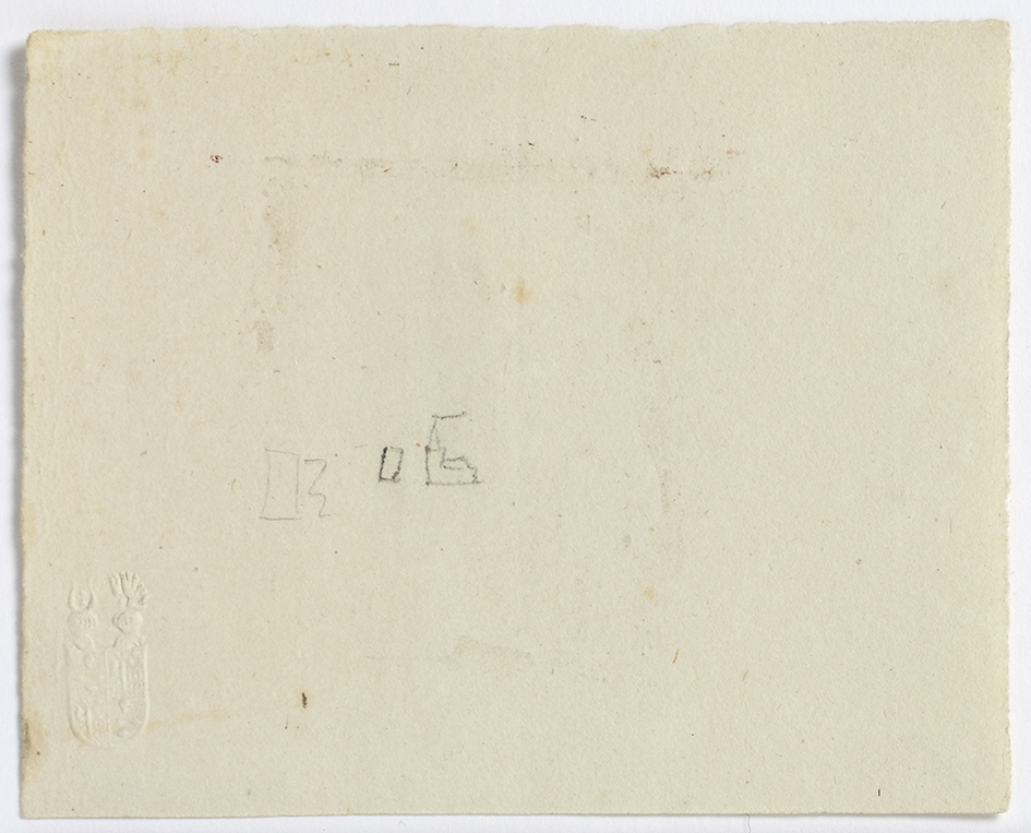 Schets van huis en kerk